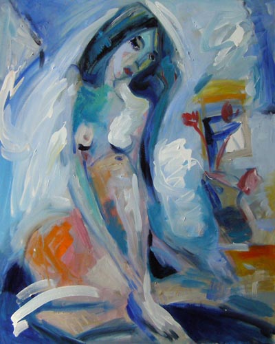 Woman Seated — Canvas Print