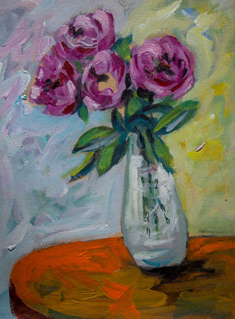 Pink Roses — Canvas Print