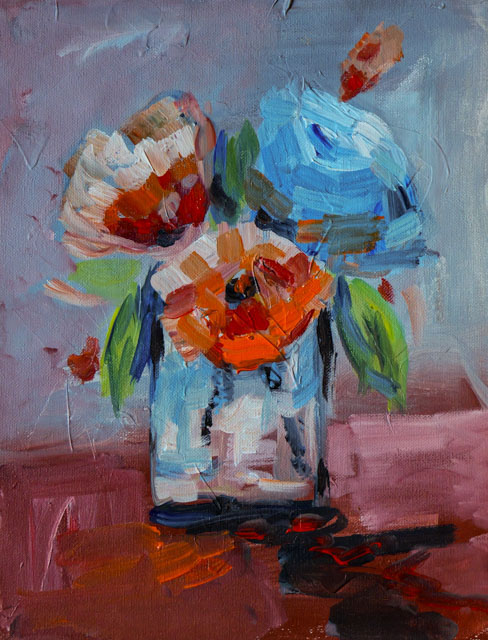 Blue Rose — Canvas Print