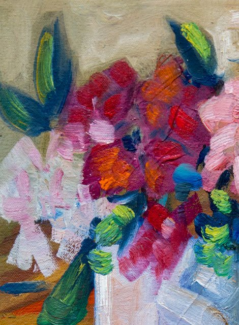Blue And Rose detail