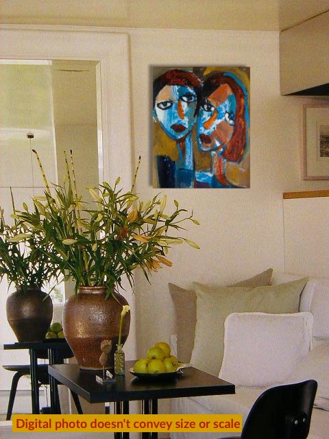Echoed Faces — Canvas Print