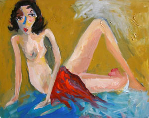 Original portrait painting by Washington DC artist Asali — recently sold