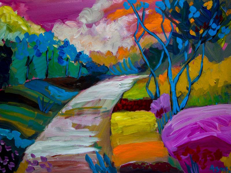 FORT WARD IN SPRING – landscape painting by Asali Studio