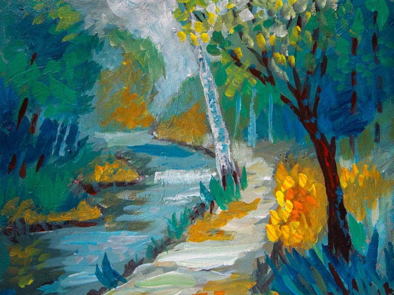 WESTOVER, ARLINGTON – landscape painting by Asali Studio