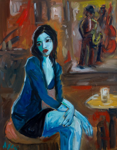 Jazz Club – original painting by Asali Studio