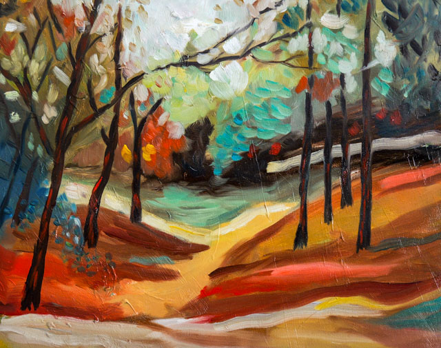 Fort Ward Park 1 – original painting by Asali Studio