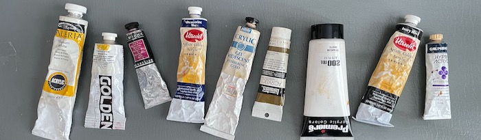 Acrylic painting technique example